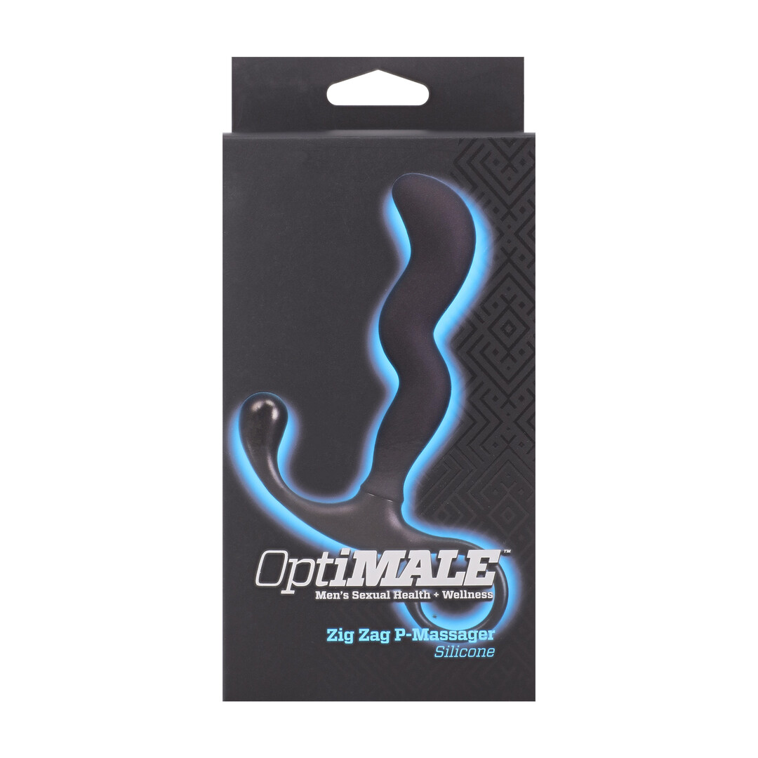 Zig Zag Silicone Prostate Massager - Black - Afbeelding 3