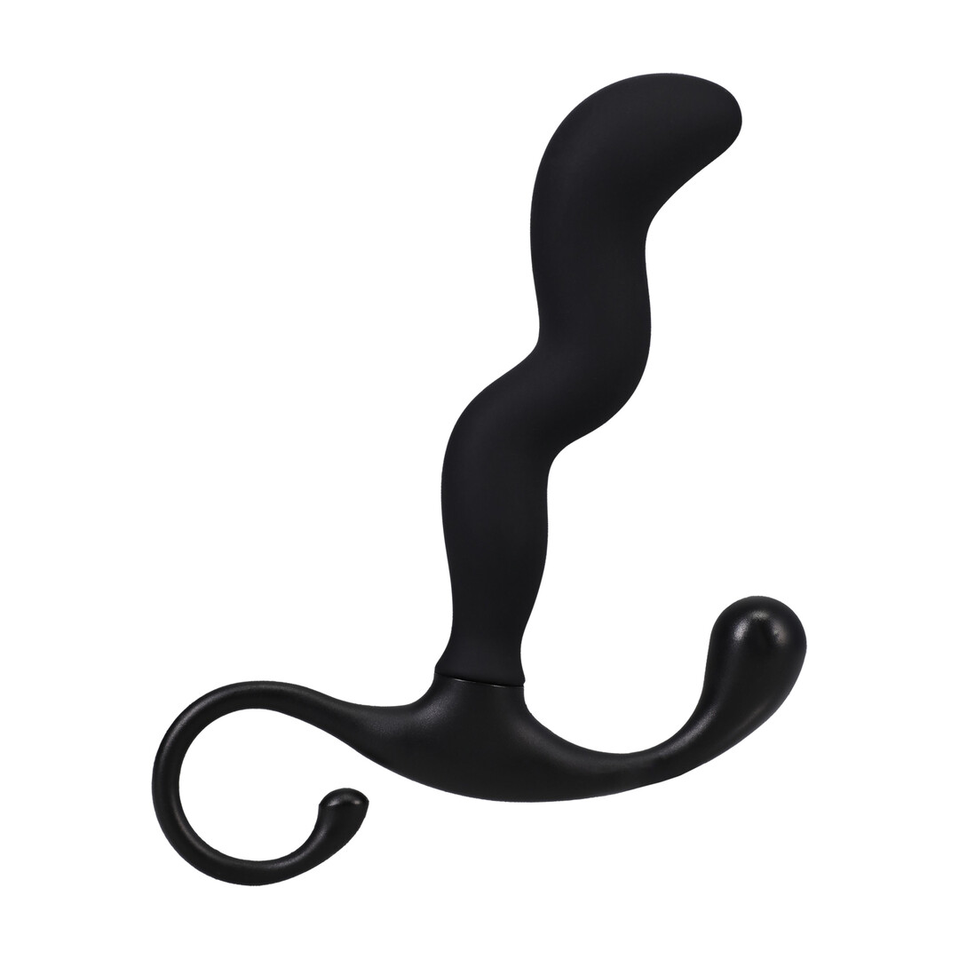 Zig Zag Silicone Prostate Massager - Black - Afbeelding 5
