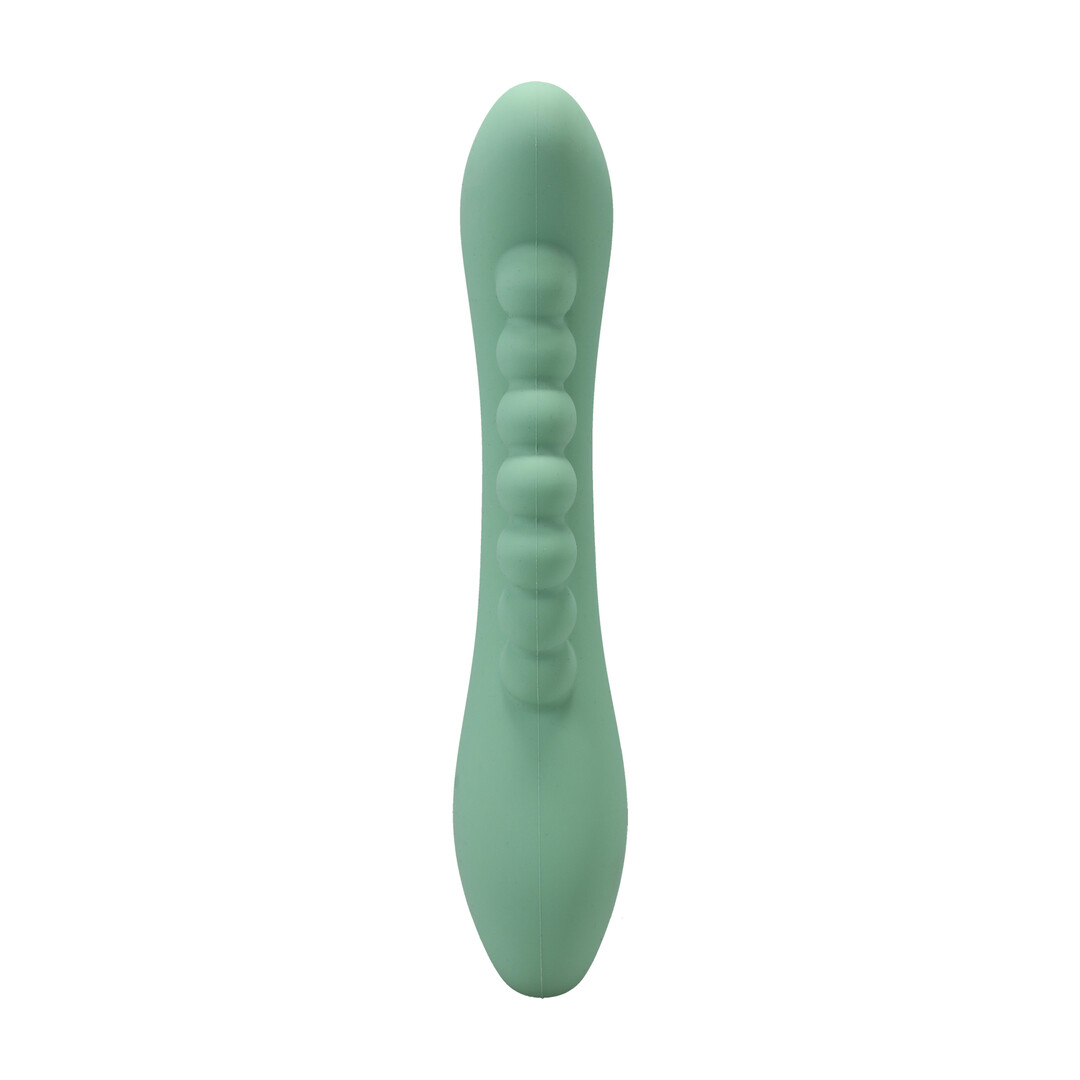 Into The C - Kakui Me - Warming Beaded Rabbit Vibrator - Kelp Green - Afbeelding 5