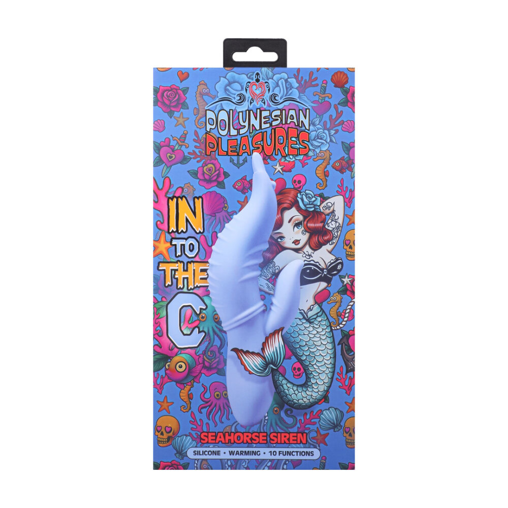 Into The C - Seahorse Siren - Warming Waved Rabbit Vibrator - Maui Blue - Afbeelding 3