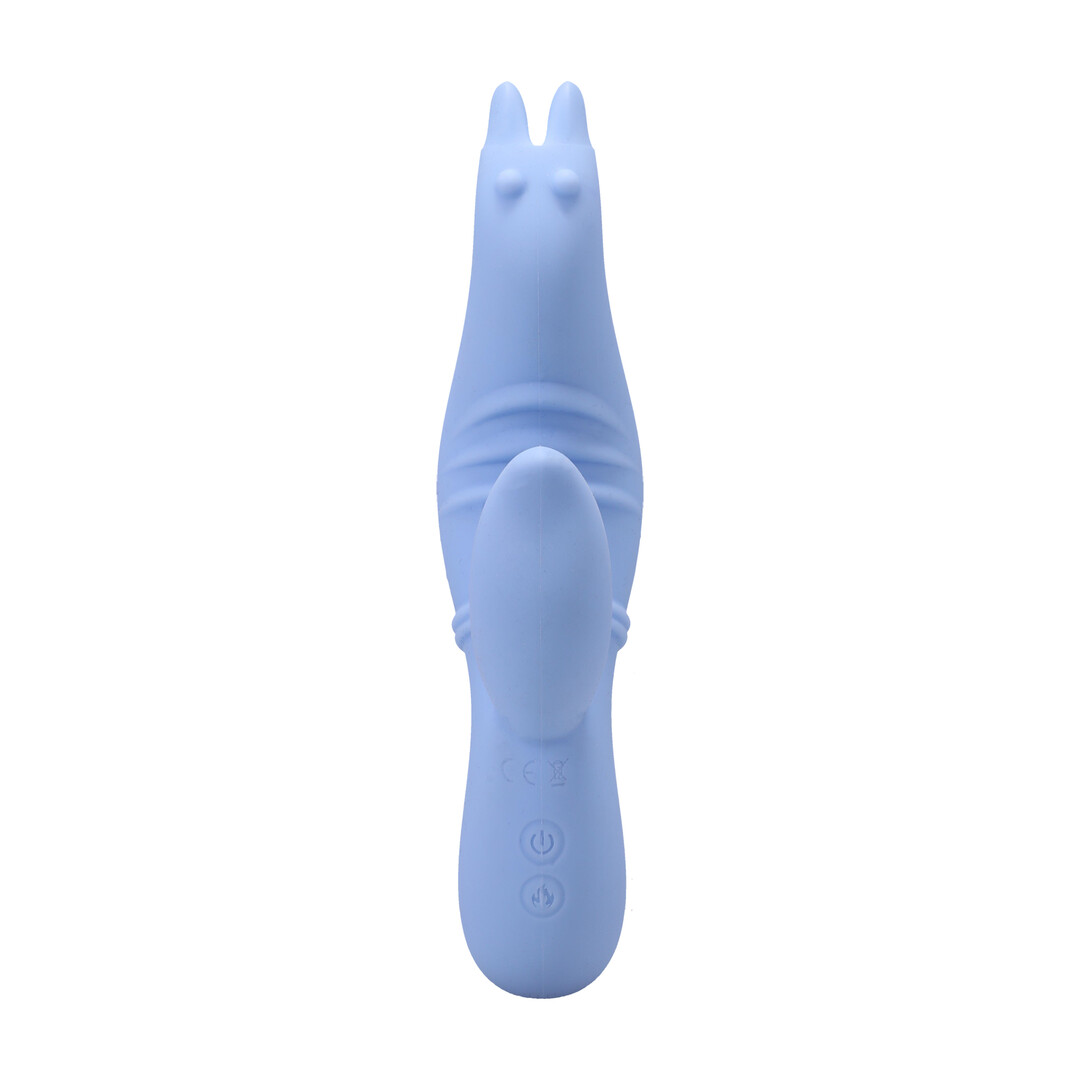 Into The C - Seahorse Siren - Warming Waved Rabbit Vibrator - Maui Blue - Afbeelding 5
