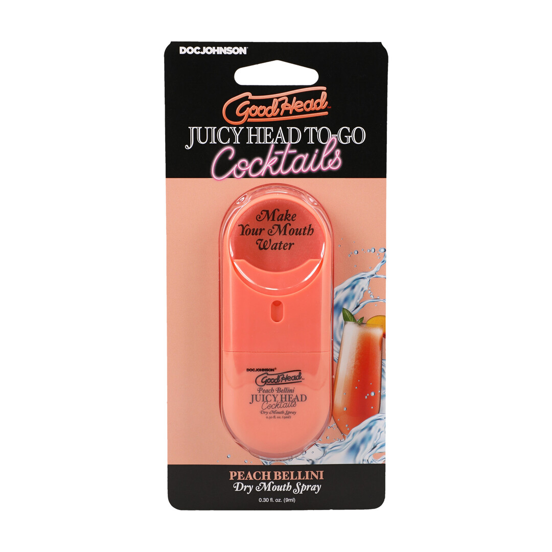 Juicy Head - Cocktails - Dry Mouth Spray To-Go - Peach Bellini - 0.3 fl oz / 9 ml - Afbeelding 2