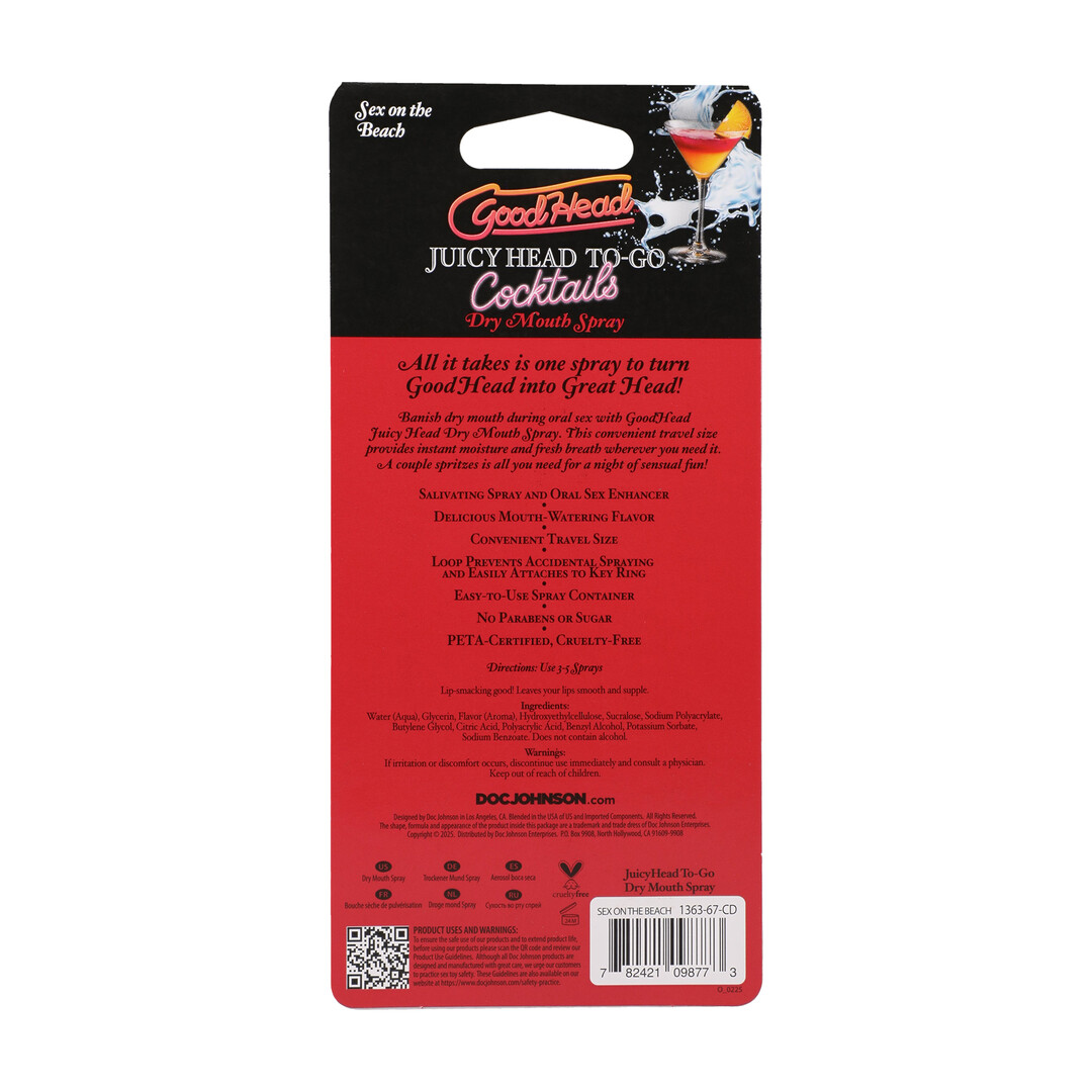 Juicy Head - Cocktails - Dry Mouth Spray To-Go - Sex on the Beach - 0.3 fl oz / 9 ml - Afbeelding 3
