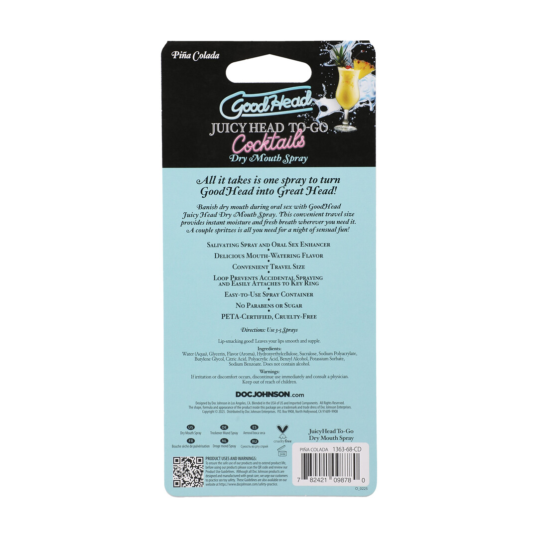Juicy Head - Cocktails - Dry Mouth Spray To-Go - Pina Colada - 0.3 fl oz / 9 ml - Afbeelding 3
