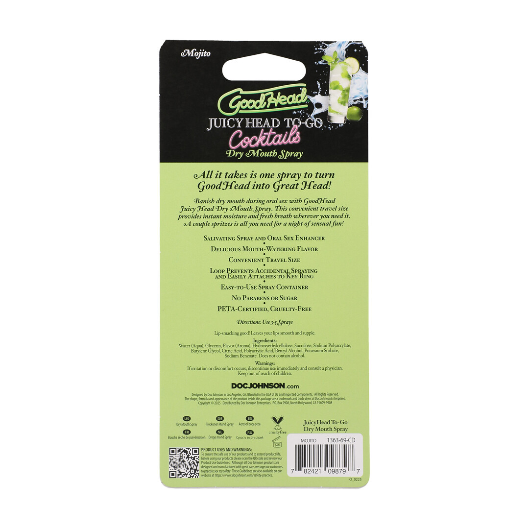 Juicy Head - Cocktails - Dry Mouth Spray To-Go - Mojito - 0.3 fl oz / 9 ml - Afbeelding 3