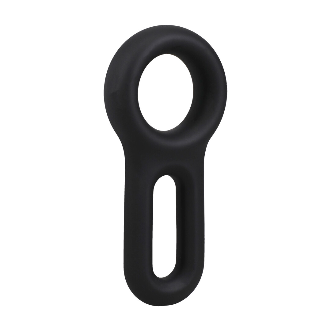 The Keyhole - Silicone Cockring - Black