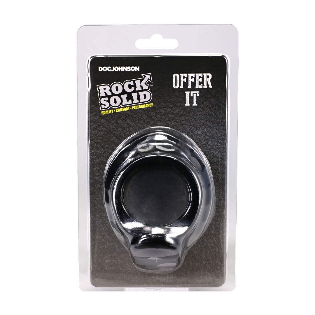 Offer It - Silicone Cockring - Black - Afbeelding 2