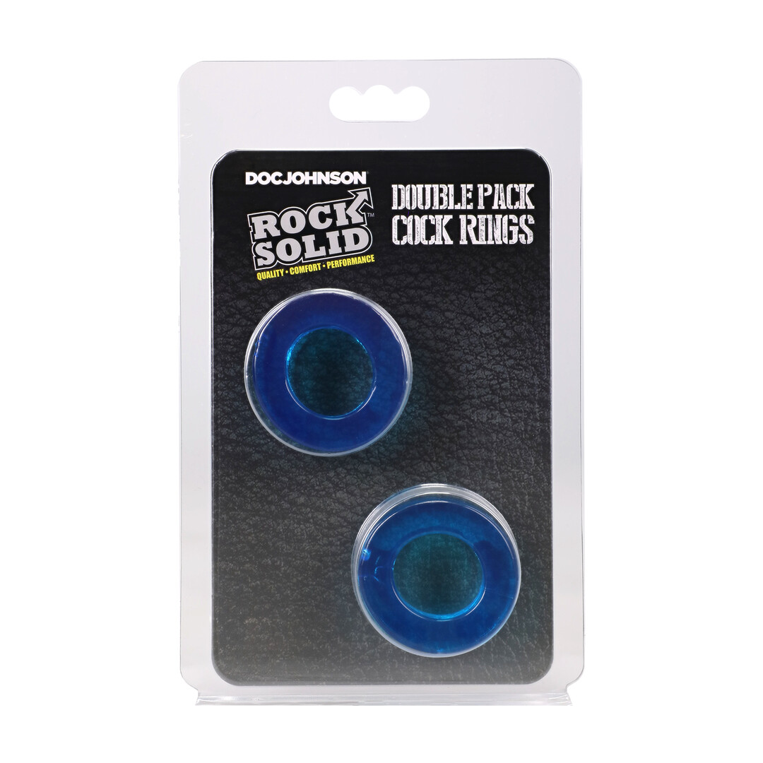 Double Pack Cockrings - Blue - Afbeelding 2