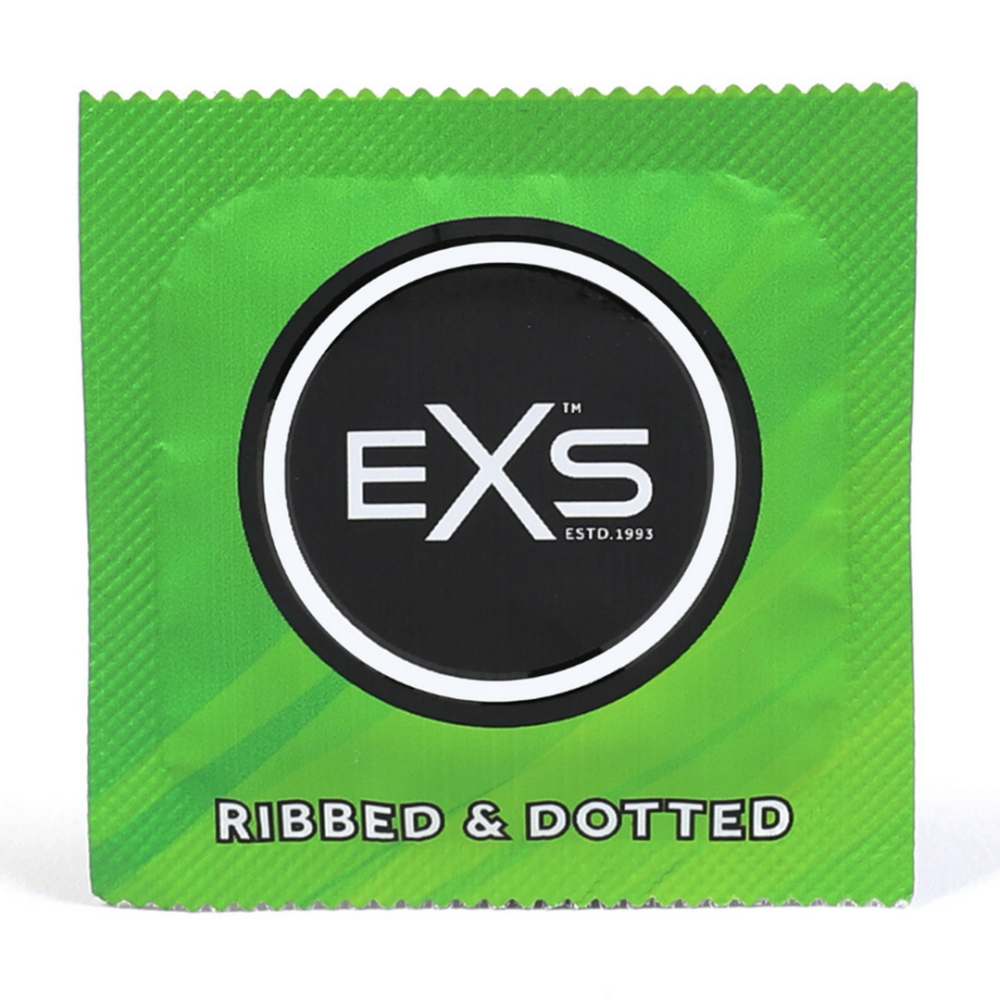 EXS Ribbed Dotted en Flared - Condoms - 3 Stuks - Afbeelding 2