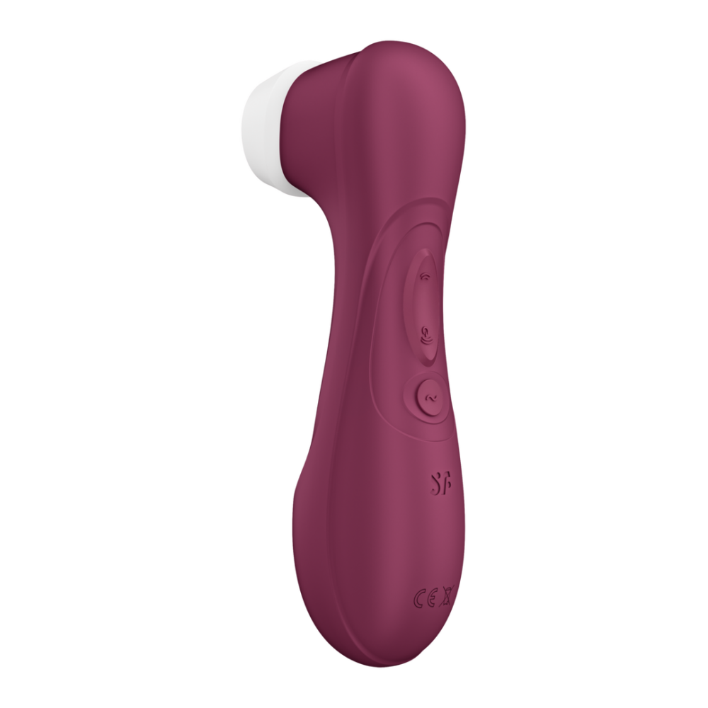 Pro 2 Generatie 3 - Double Air Pulse Vibrator - Liquid Air en Connect App - Wijnrood - Afbeelding 3