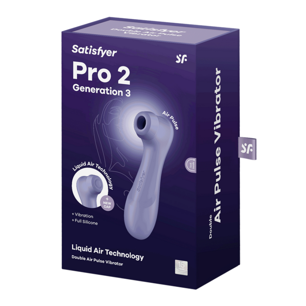 Pro 2 Generatie 3 - Double Air Pulse Vibrator - Liquid Air - Lila - Afbeelding 2