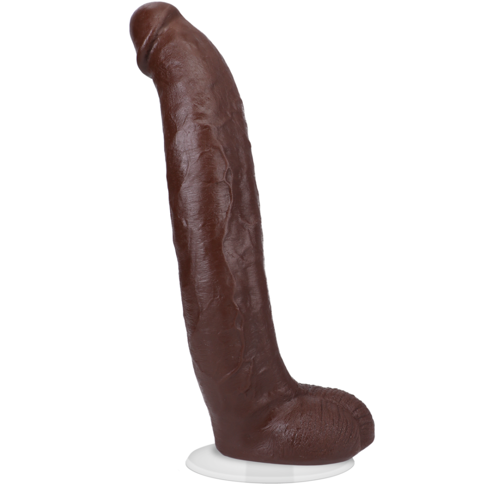 Brickzilla - Realistische ULTRASKYN Dildo - 13 / 33 cm - Chocolade - Afbeelding 3