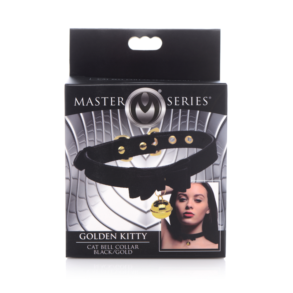 Gouden Kitty - Kat Belhalsband - Zwart/Goud - Afbeelding 3