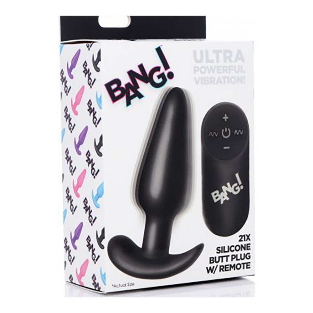 Vibrerende Siliconen Butt Plug met Afstandsbediening - Afbeelding 2