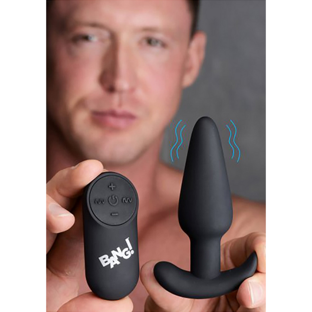 Vibrerende Siliconen Butt Plug met Afstandsbediening - Afbeelding 4