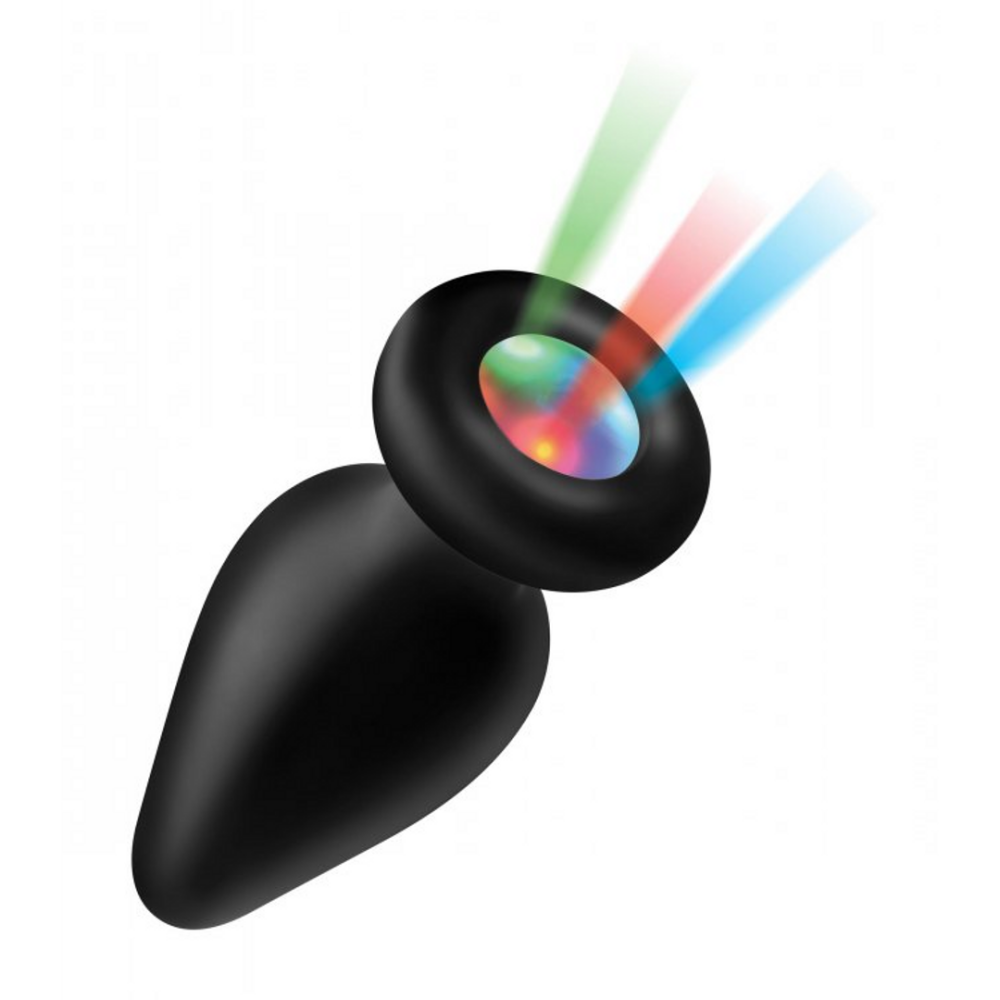 Siliconen Lichtgevende Butt Plug - Klein - Afbeelding 3