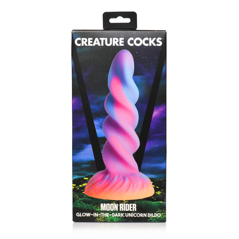 Moon Rider - Glow-in-the-Dark Eenhoorn Dildo - Afbeelding 3