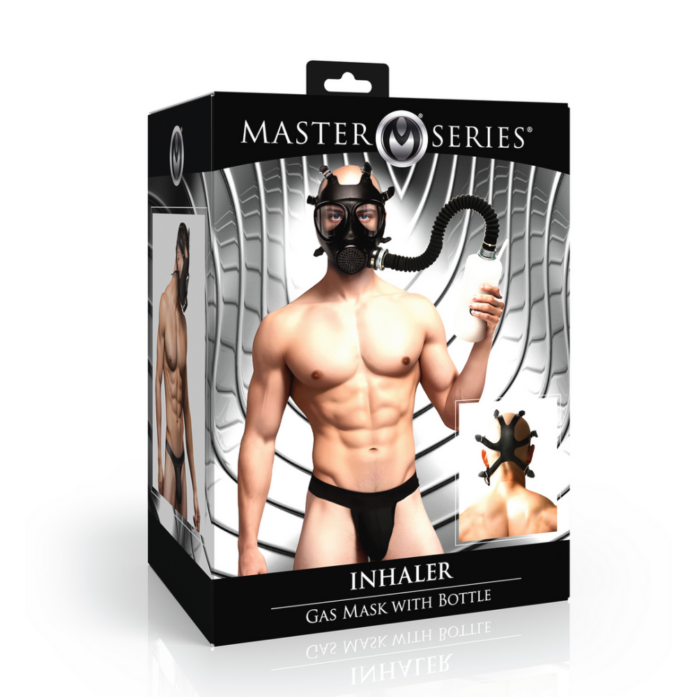 Inhalator - Gasmasker met Fles - Zwart - Afbeelding 2