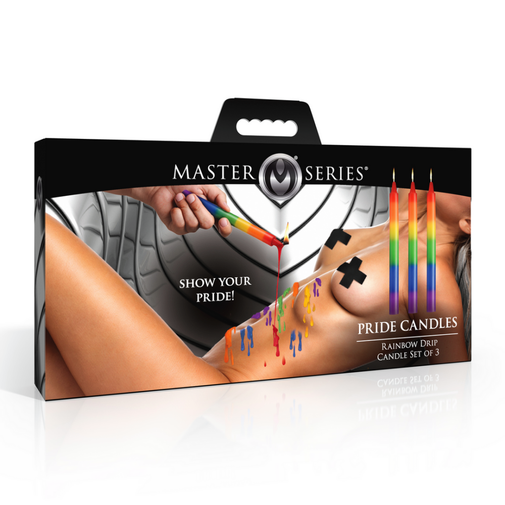 Pride Candles - Druipkaarsenset van 3 - Regenboog - Afbeelding 2
