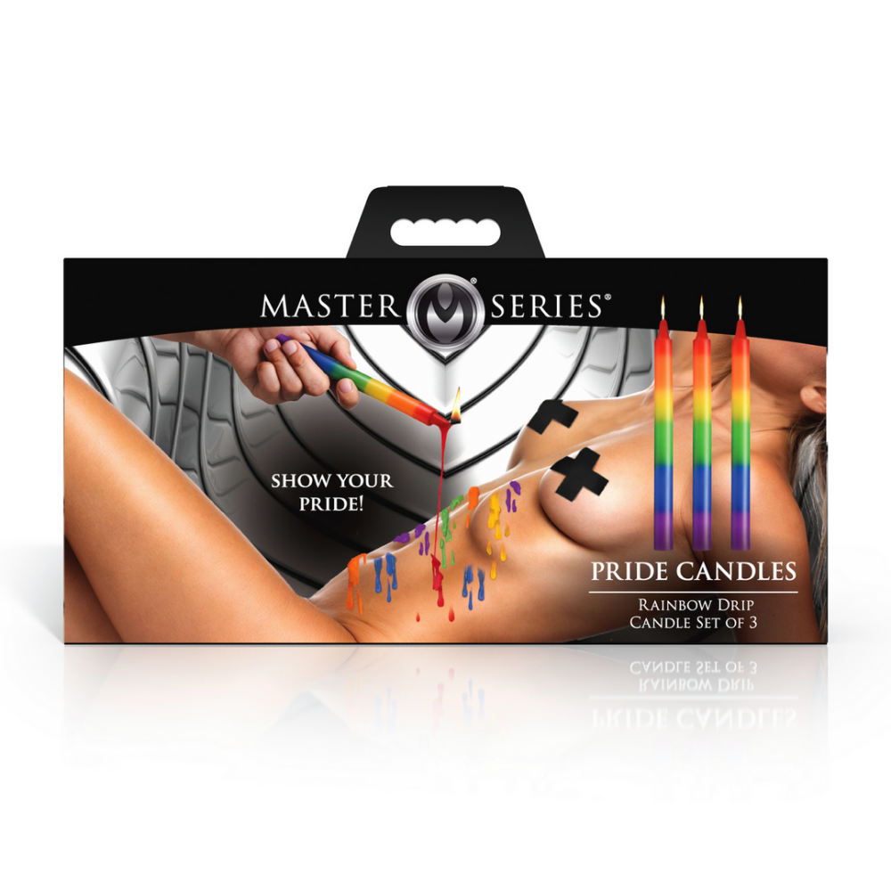 Pride Candles - Druipkaarsenset van 3 - Regenboog - Afbeelding 3