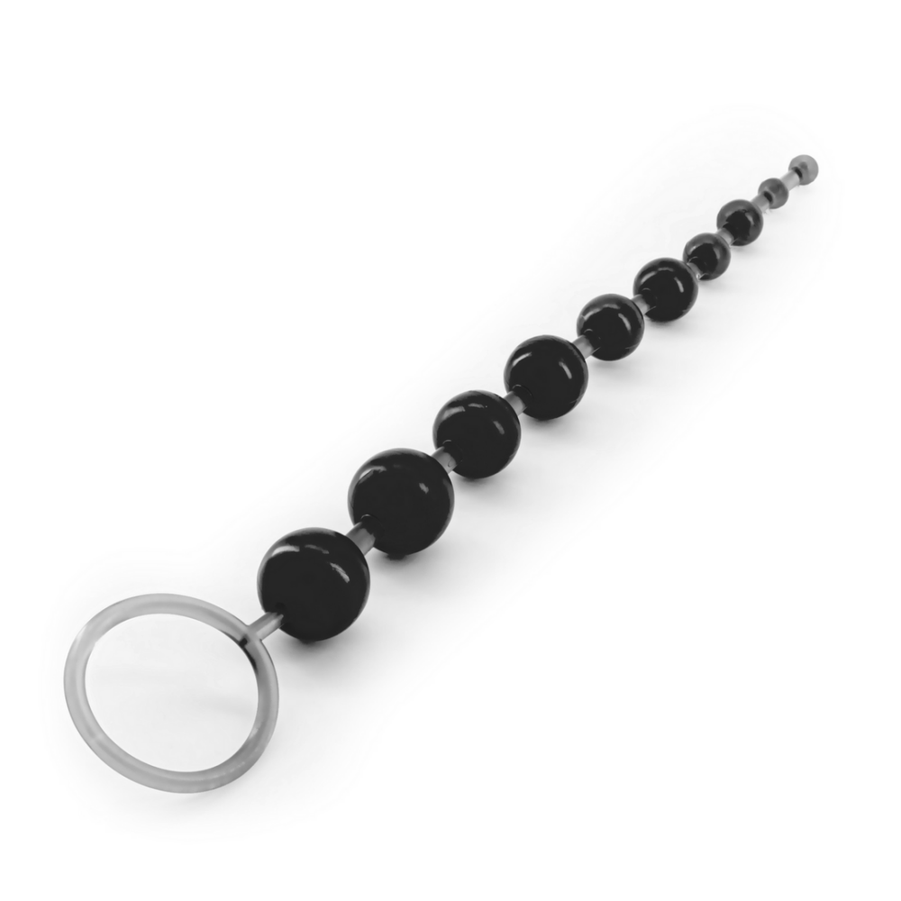 Basis Anale Kralen - 10 Kralen Ketting - Zwart - Afbeelding 3