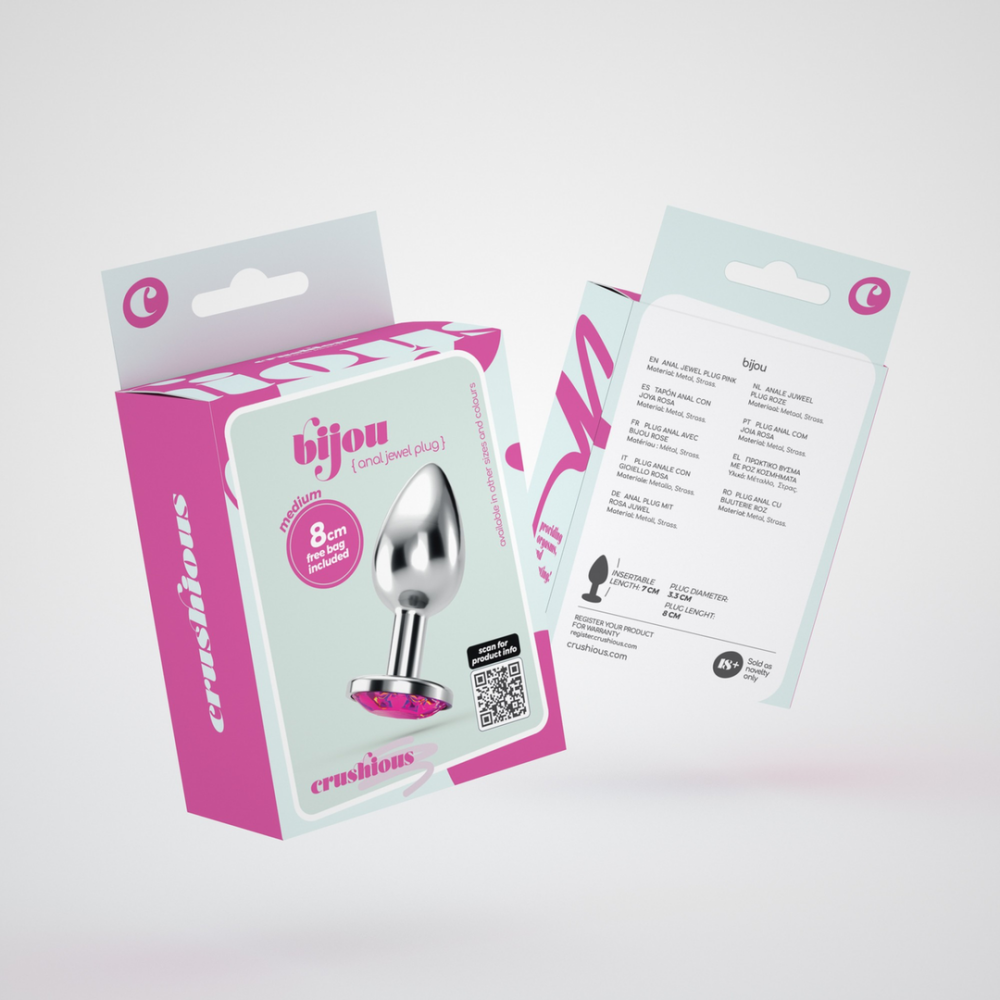 Bijou - Anale Sieraad Plug - Medium - Roze - Afbeelding 2