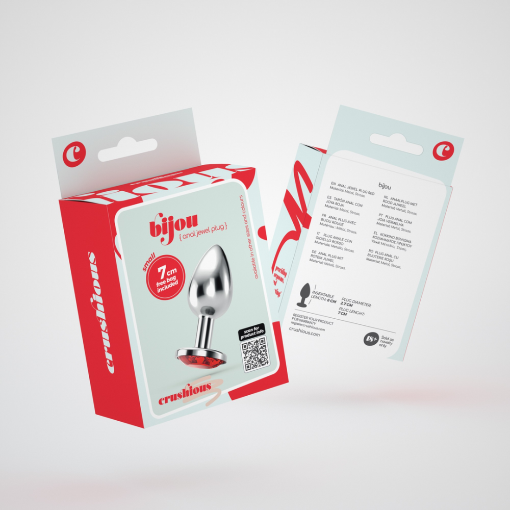 Bijou - Anale Sieraad Plug - Klein - Rood - Afbeelding 2
