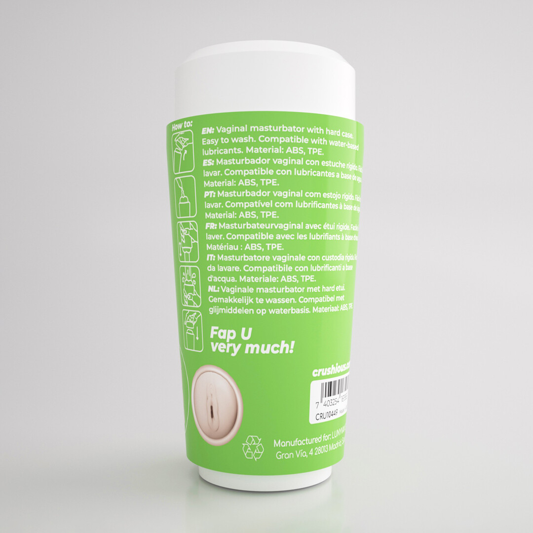 Fappucino Creamy Puss - Vaginale Masturbator Cup - Groen - Afbeelding 3