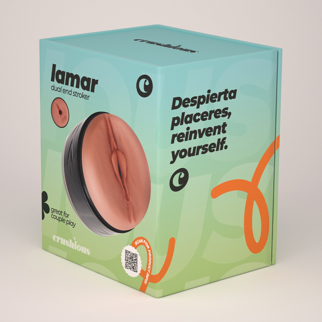 Lamar - Double Entry Masturbator - Black - Afbeelding 2