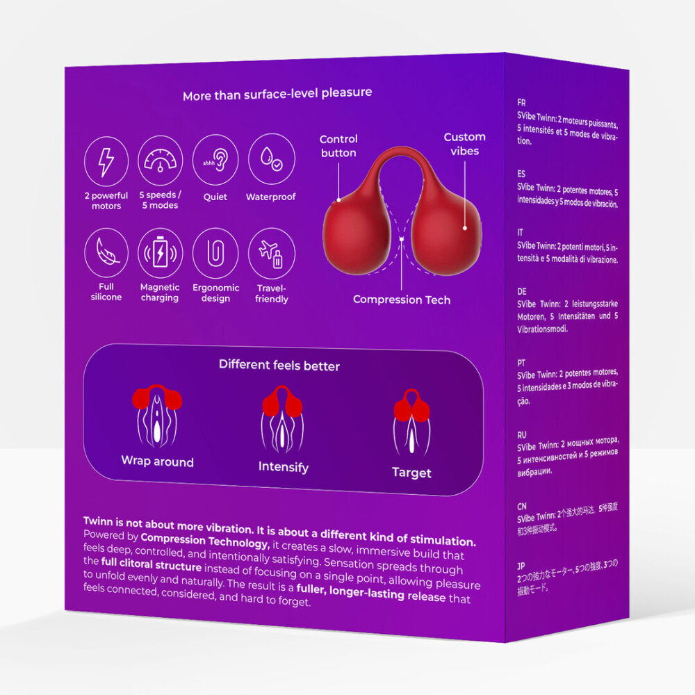 TWINN - Vinger Vibrator - Kers - Afbeelding 3