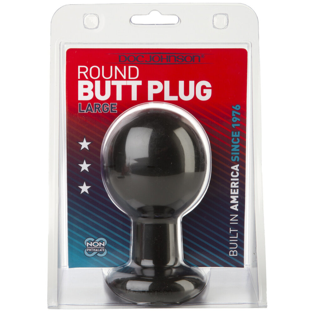The Classic - Round Butt Plug - Large - Black - Afbeelding 2