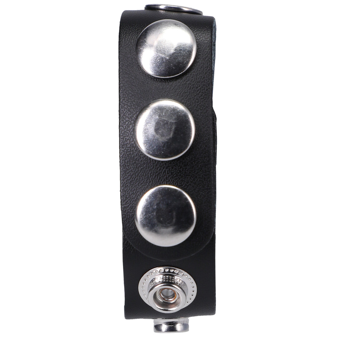 De Leather 5 Snap - Leather Cockring - Afbeelding 3