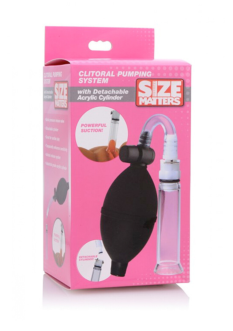 Grote Maten - Clitorale Pomp Systeem met Afneembare Acryl Cilinder - Afbeelding 2
