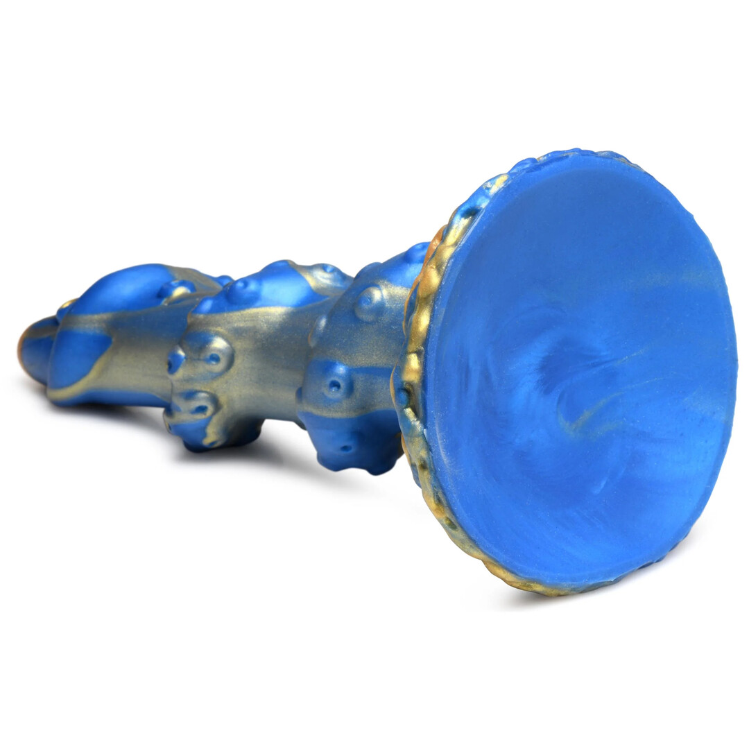 Kraken Silicone Dildo - Blauw - Afbeelding 4