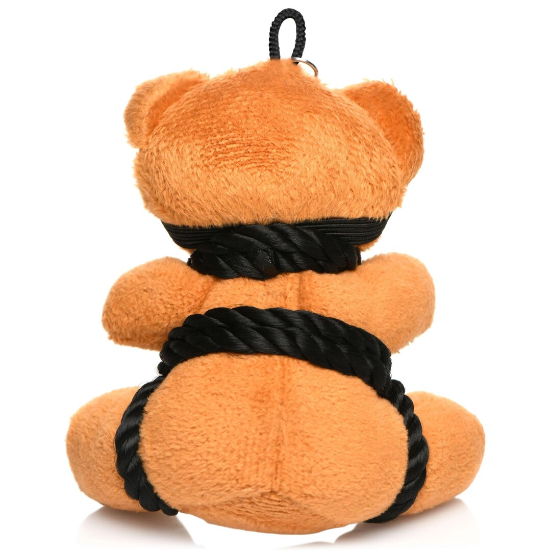 Touw Teddybeer Sleutelhanger - Bruin - Afbeelding 3