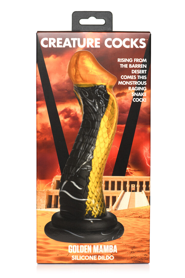 Gouden Slang - Siliconen Dildo - Afbeelding 3