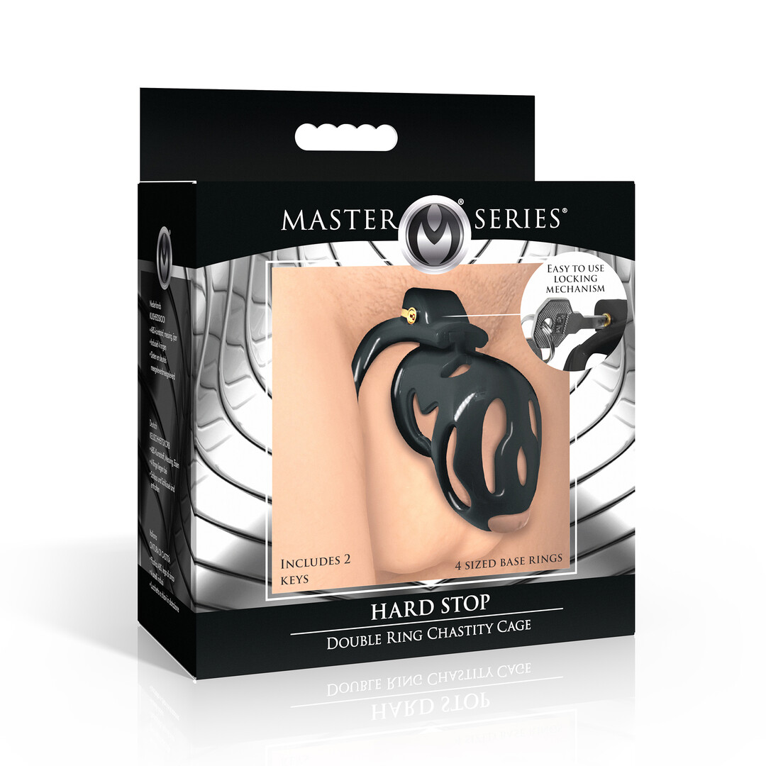 Hard Stop - Dubbele Ring Kastele Cage - Zwart - Afbeelding 2