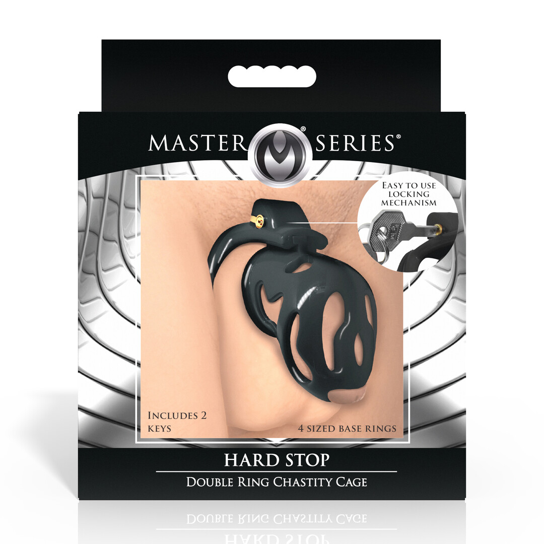 Hard Stop - Dubbele Ring Kastele Cage - Zwart - Afbeelding 3