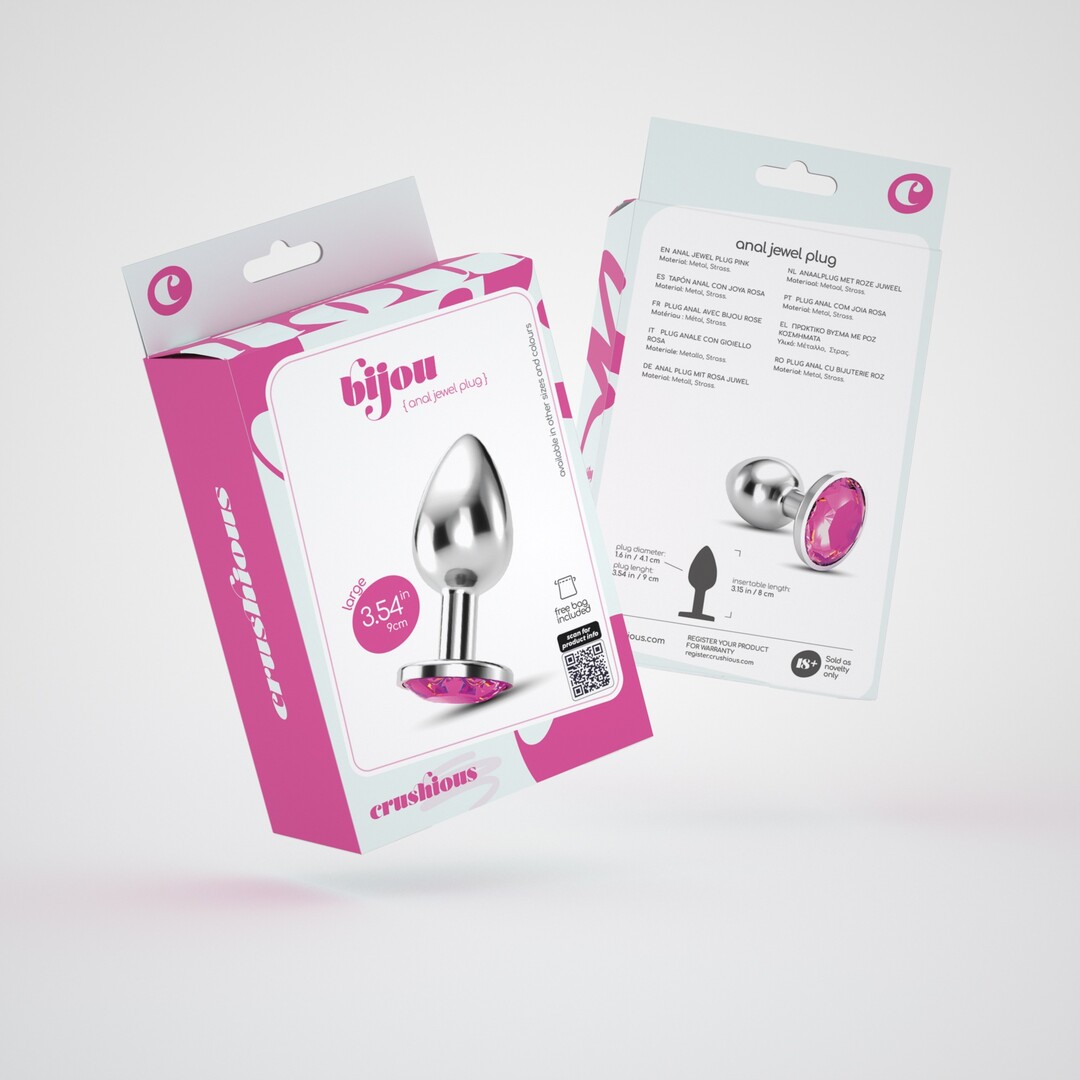 Bijou - Anale Sieraad Plug - Groot - Roze - Afbeelding 2