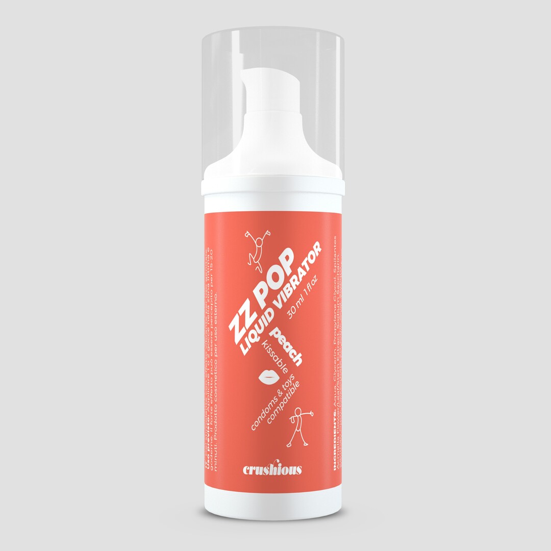 ZZ Pop - Kussbare Vloeibare Vibrator - Perzik - 1 fl oz / 30 ml