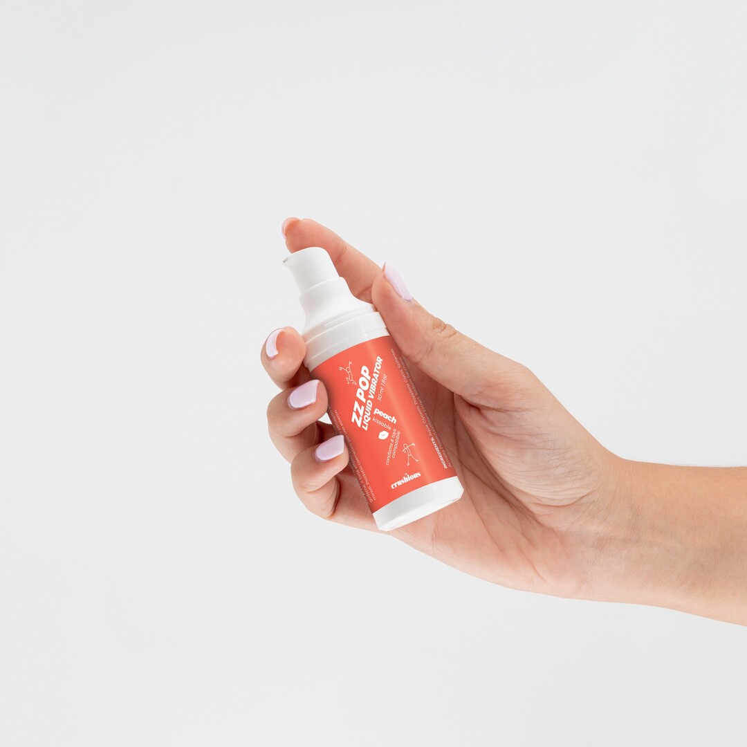 ZZ Pop - Kussbare Vloeibare Vibrator - Perzik - 1 fl oz / 30 ml - Afbeelding 3