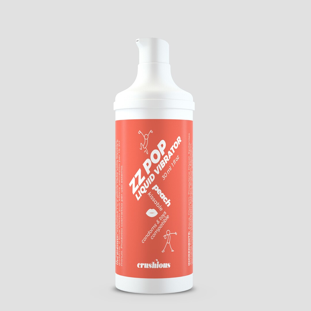 ZZ Pop - Kussbare Vloeibare Vibrator - Perzik - 1 fl oz / 30 ml - Afbeelding 4