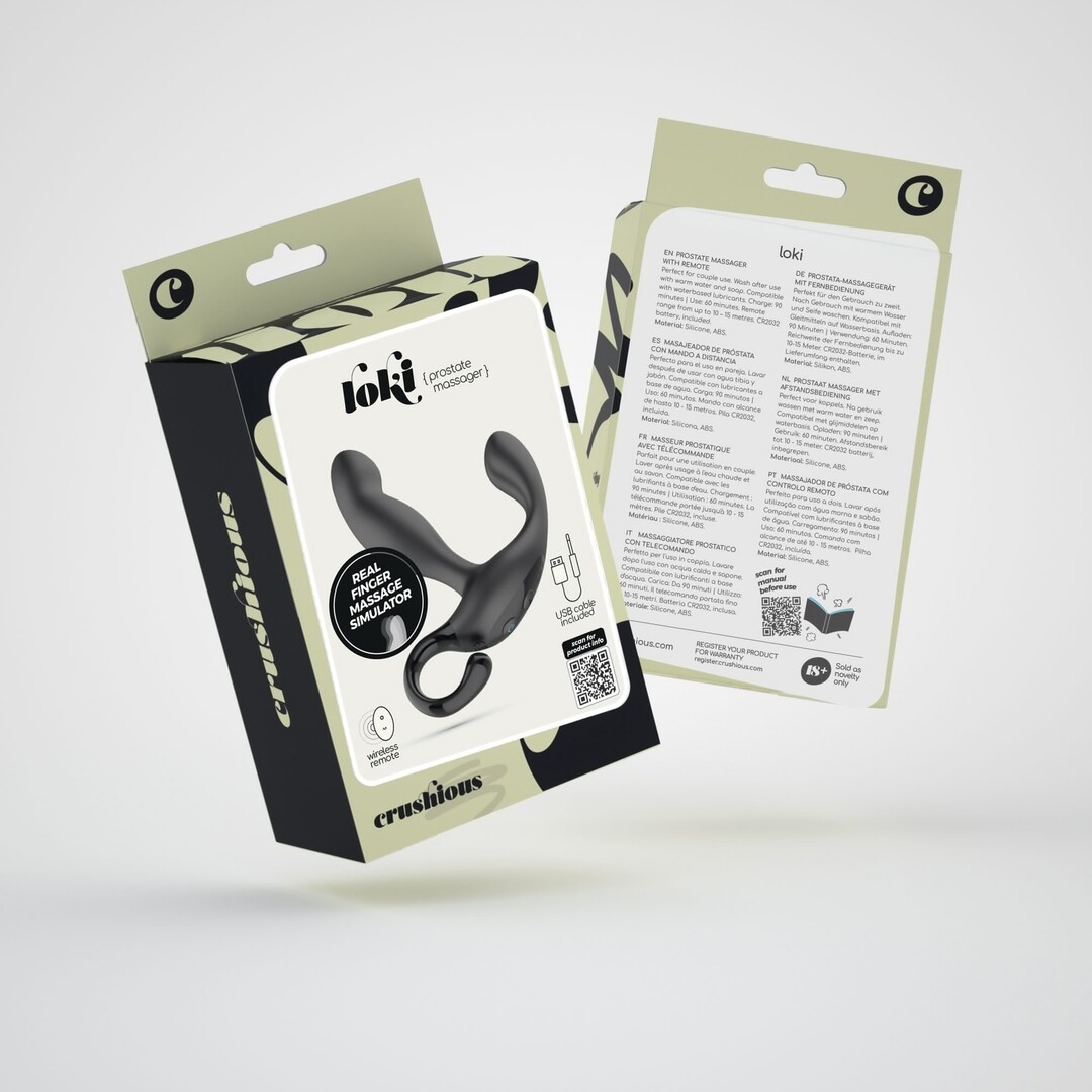 Loki - Oplaadbare Prostaatmassager met Afstandsbediening - Zwart - Afbeelding 2