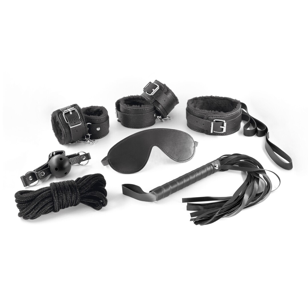 Dungeons and Maidens - 8-delige BDSM Kit - Zwart