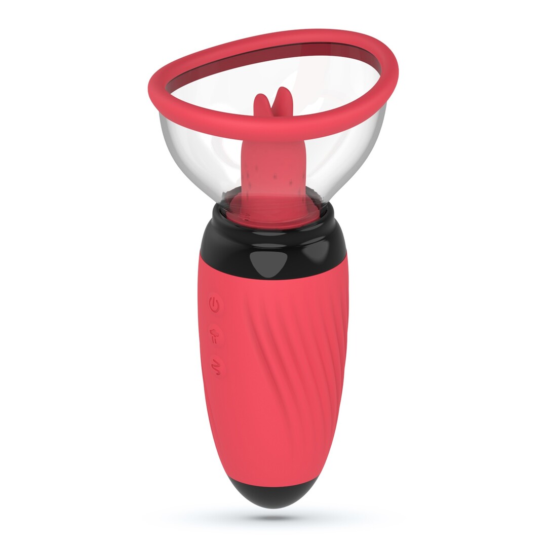 Scarlet - Vibrerende en Zuigende Vulva Pomp - Rood - Afbeelding 3