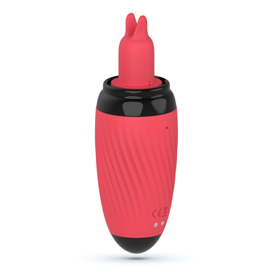 Scarlet - Vibrerende en Zuigende Vulva Pomp - Rood - Afbeelding 4