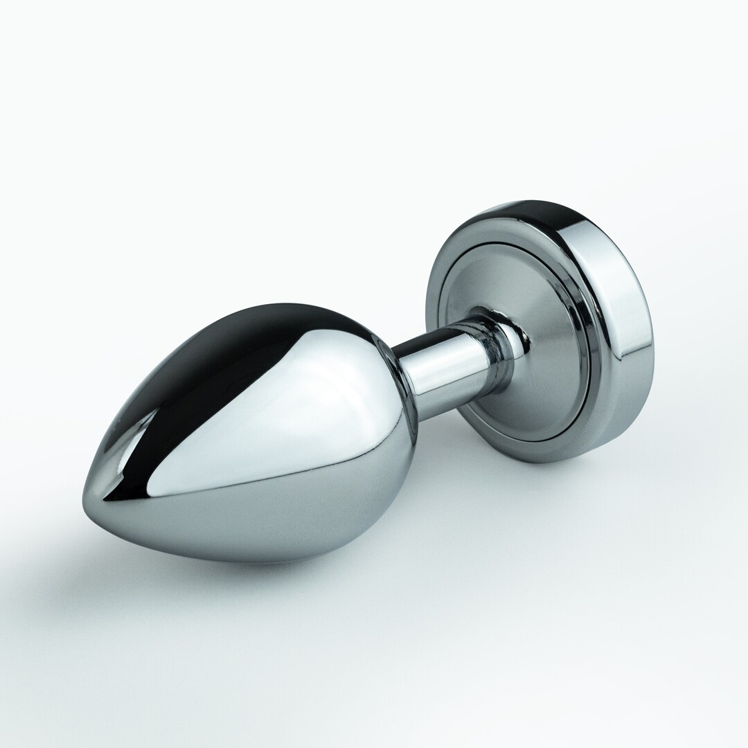 Borealis - Metalen Anale Plug met LED RGB - Klein - Zilver - Afbeelding 3