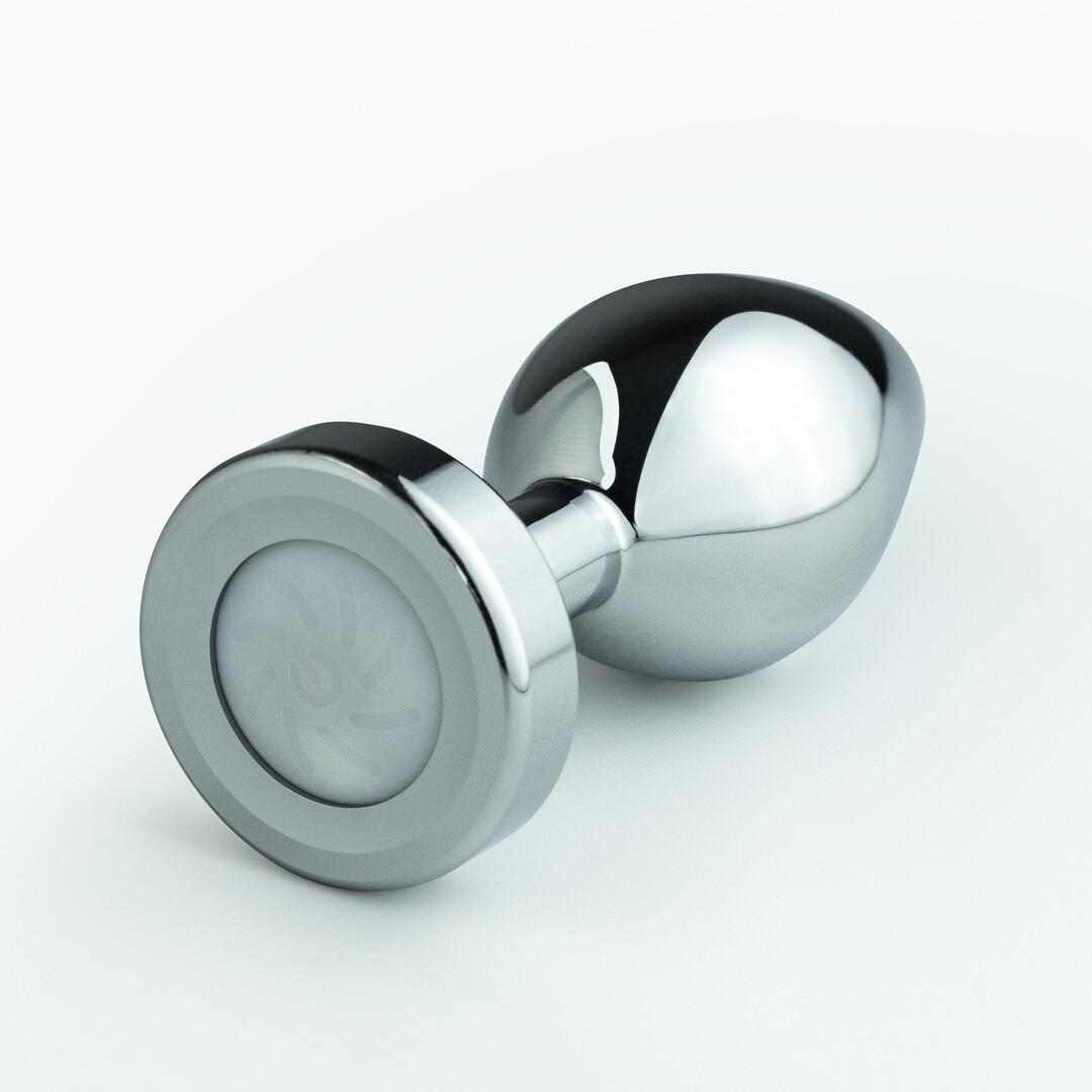 Borealis - Metalen Anale Plug met LED RGB - Klein - Zilver - Afbeelding 4