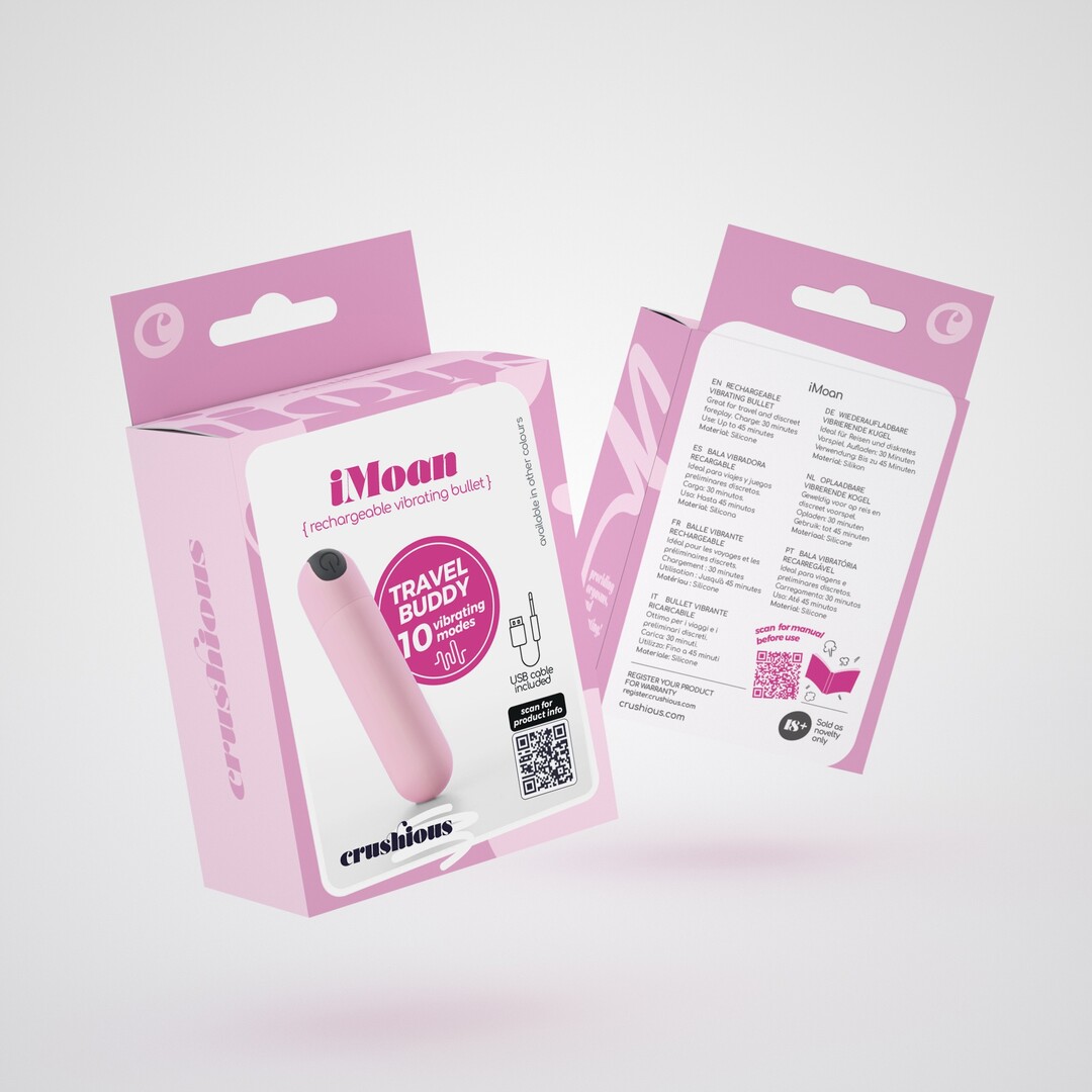 iMoan - Oplaadbare Vibrerende Bullet - Baby Roze - Afbeelding 2