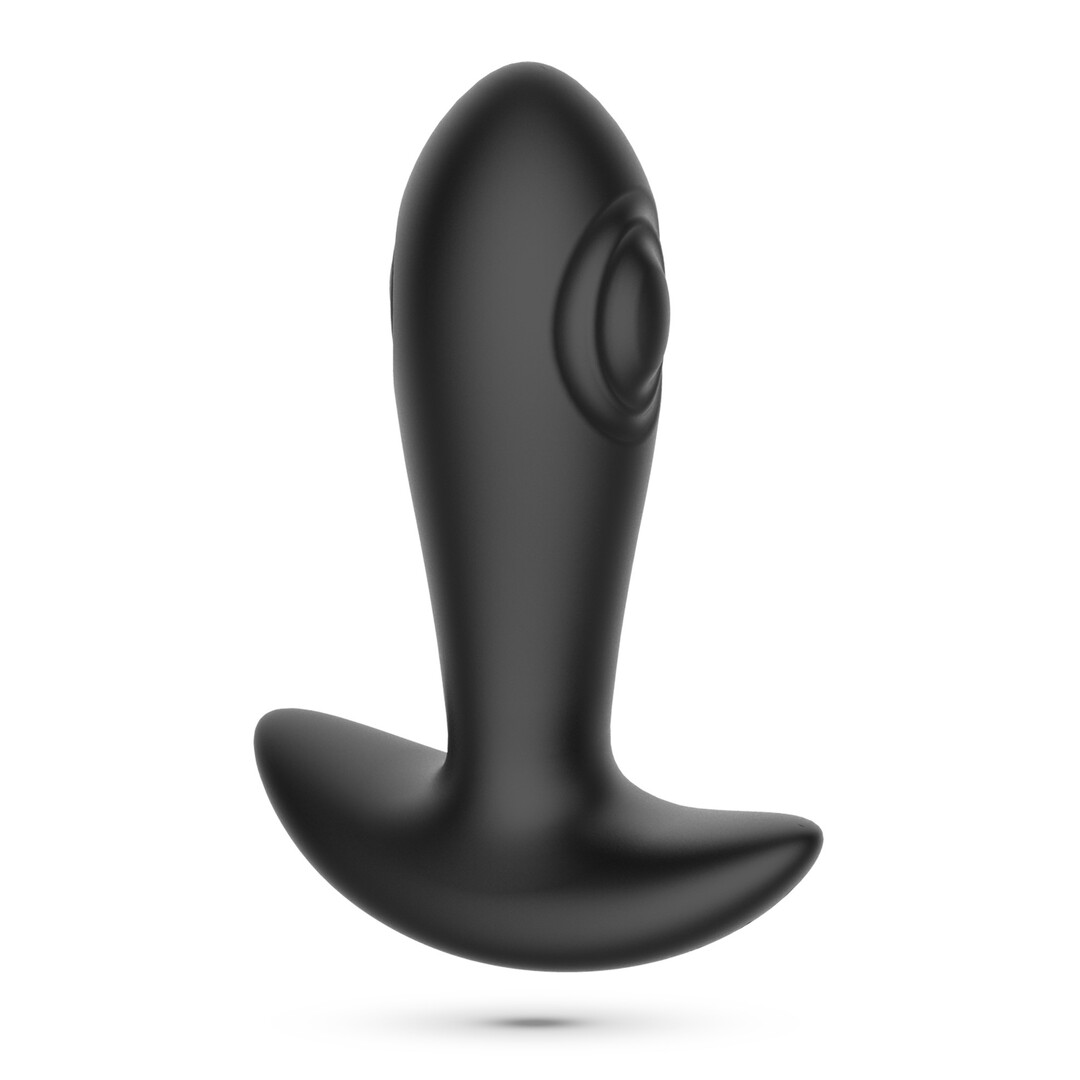 Octo - Tapping Anale Plug met Afstandsbediening - Zwart - Afbeelding 4